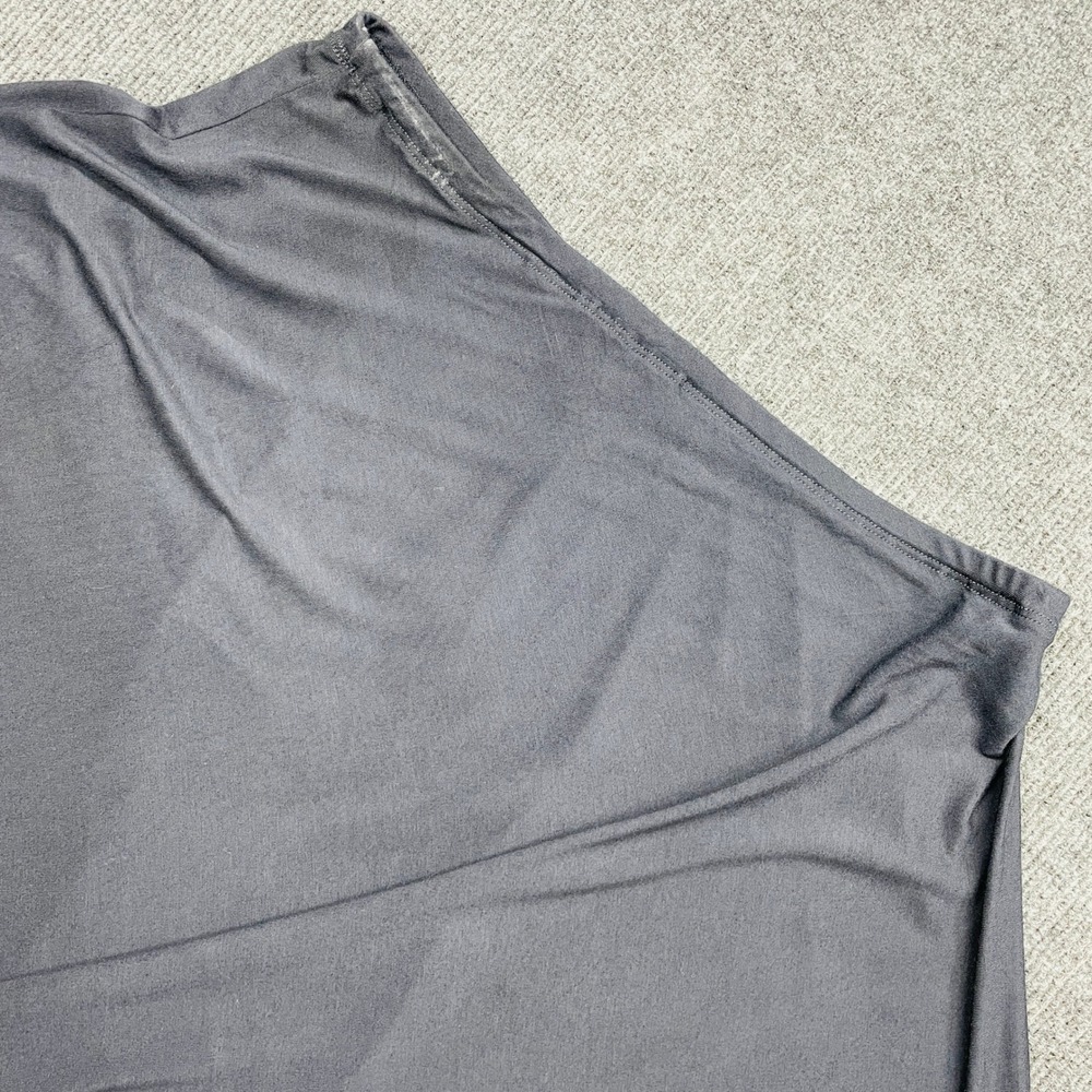 MICHAEL Michael Kors Navy Handkerchief Hem Asymmetric Midi Skirt Womens M NWT